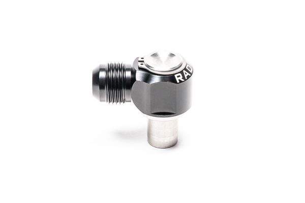 Radium Engineering — Radium KA24DE Valve Cover Intake 10AN Male Press-Fit Fitting - view 3